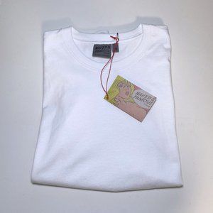 Naked & Famous Circular Knit T, White - NWT